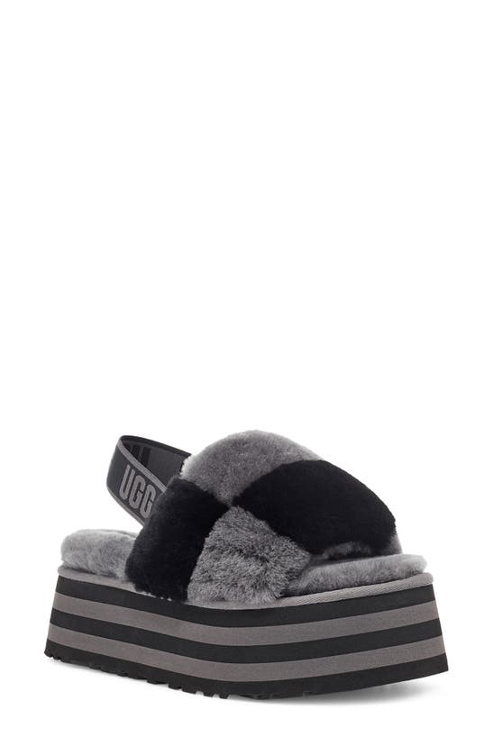 disco genuine shearling slingback slipper
