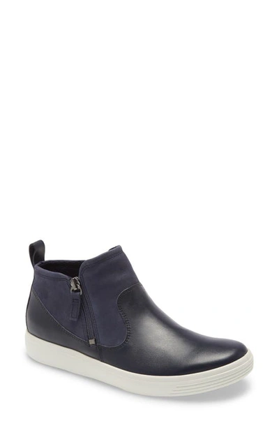 Shop Ecco Soft Classic Bootie In Night Sky Leather