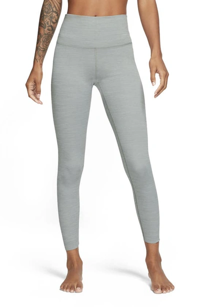 Shop Nike Yoga Luxe 7/8 Tights In Particle Grey/ Platinum Tint