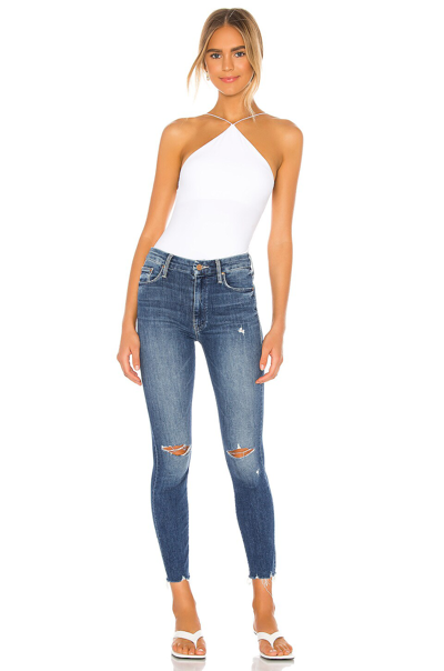 Shop Mother High Waisted Looker Ankle Fray. - In Get Your Groove Back