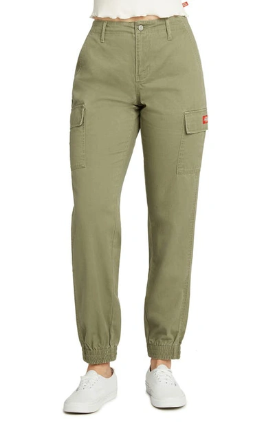 Shop Dickies Twill Cargo Joggers In Olive