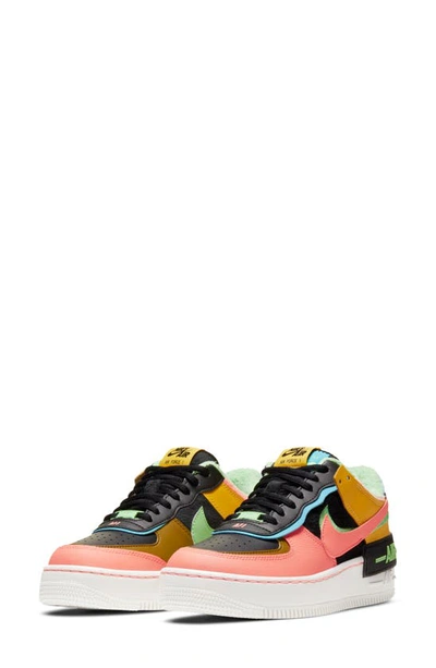 Shop Nike Air Force 1 Shadow Se Sneaker In Solar Flare/ Atomic Pink/ Blue