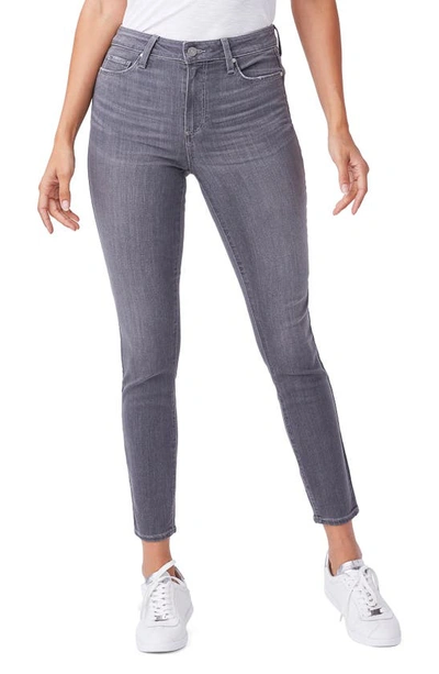 Shop Paige Hoxton High Waist Ankle Skinny Jeans In Stone Dust