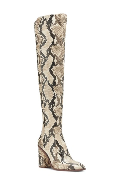 Shop Vince Camuto Dreven Over The Knee Boot In Shortbread Leather