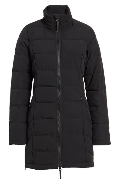 Shop Marc New York Longline Puffer Coat In Black
