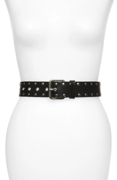 Plus Size Locklear Studded Plus Size Double Buckle Belt- White – Curvy Sense
