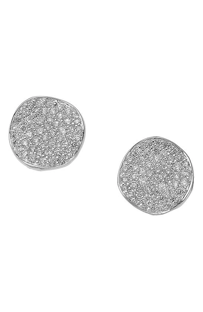 Shop Ippolita Stardust Diamond Stud Earrings In Silver