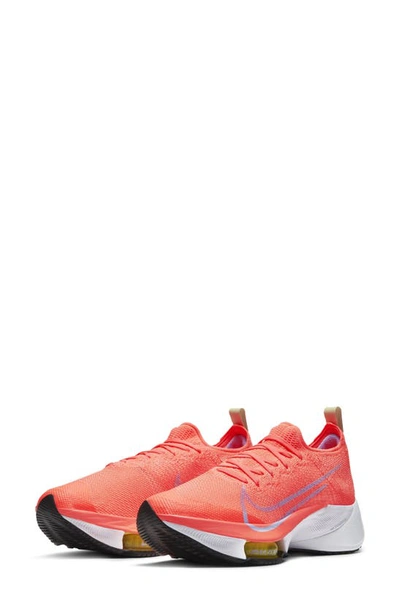 Shop Nike Air Zoom Tempo Next% Running Shoe In Bright Mango/ Purple Pulse
