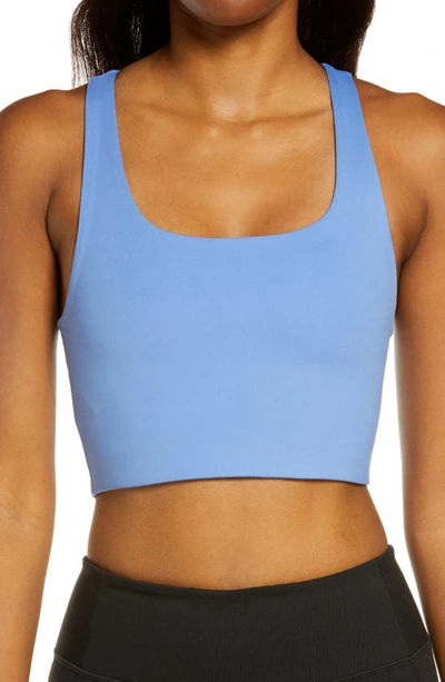 Shop Girlfriend Collective Paloma Sports Bra In Periwinkle