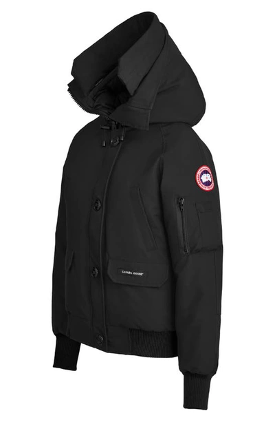 Shop Canada Goose Chilliwack Water Resistant 625 Fill Power Down Bomber Jacket In Black