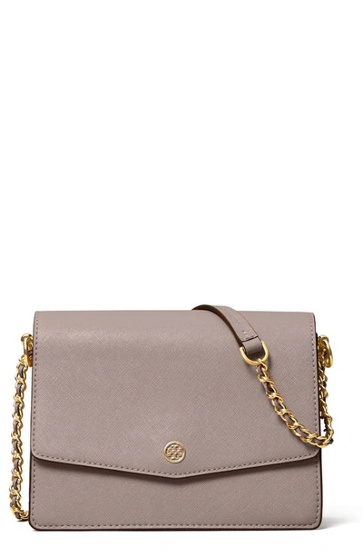 Tory+Burch+Robinson+Convertible+Shoulder+Bag-+Grey+Haron for sale online