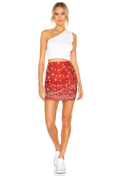 Shop Superdown Darby Mini Skirt In Red Bandana