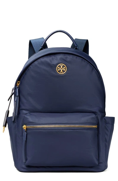 Shop Tory Burch Piper Nylon Backpack In Royal Navy