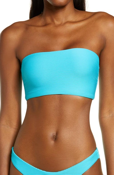 Shop Seafolly Essential Tube Bikini Top In Sea Blue
