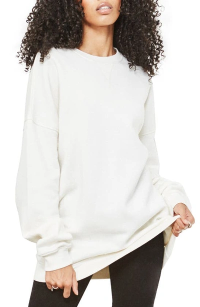 Shop 4th & Reckless Natalia Oversize Sweatshirt In Ivory