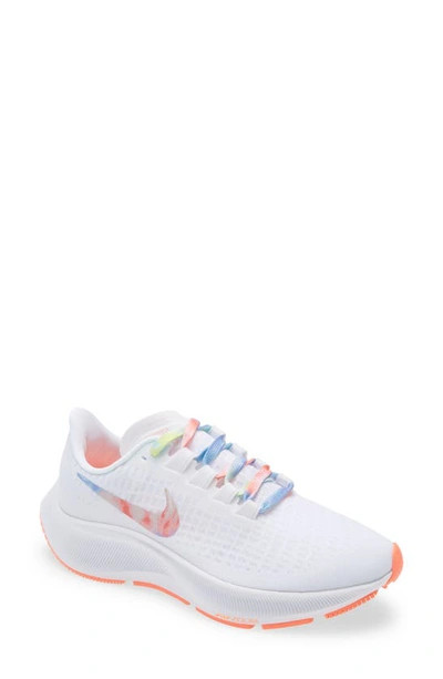 Shop Nike Air Zoom Pegasus 37 Running Shoe In White/ Multi/ Bright Mango