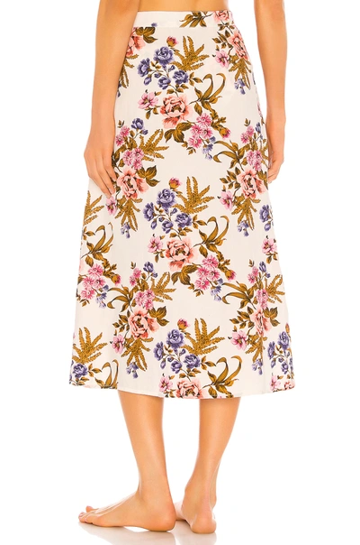 Shop Tori Praver Swimwear Kayla Hollywood Floral Cover Up Skirt In Star
