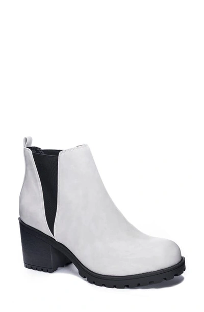Shop Dirty Laundry Lisbon Chelsea Boot In Grey Faux Leather