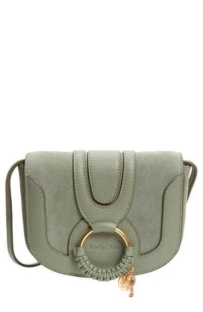 Shop See By Chloé Mini Hana Leather Bag In Misty Forest