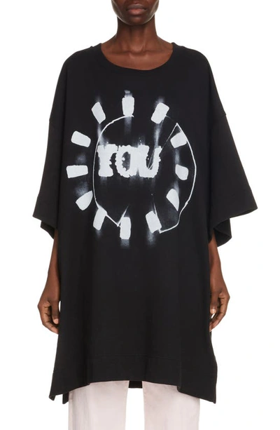 Len Lye 'you' Print Oversized Sweatshirt In Black