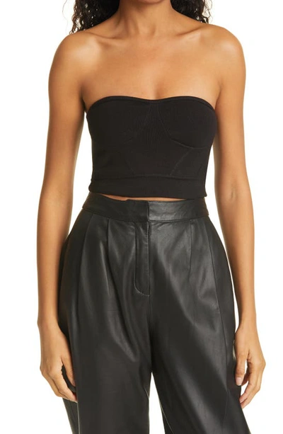 Shop Rta Nour Crop Tube Top In Black