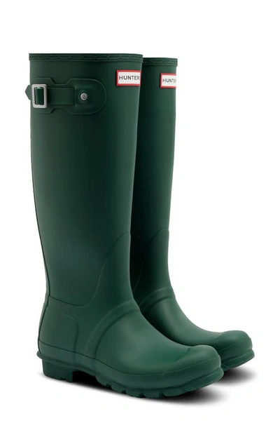 Shop Hunter Original Tall Waterproof Rain Boot In Green Jasper