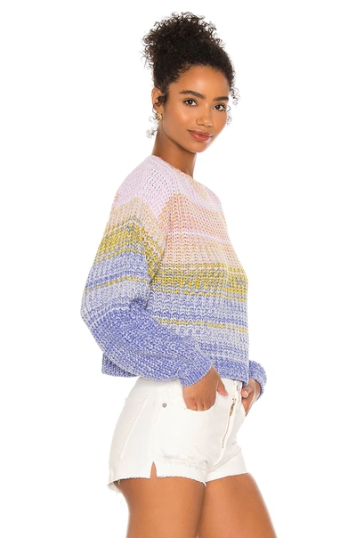 Shop 525 America Mixed Marl Pullover Sweater In Bright Orchid Multi