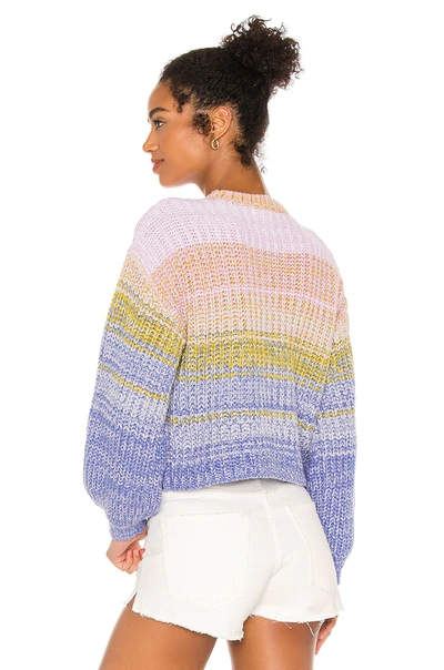 Shop 525 America Mixed Marl Pullover Sweater In Bright Orchid Multi