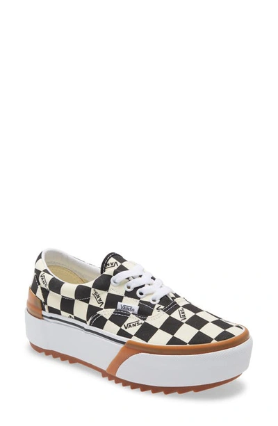 slip on stacked checkerboard