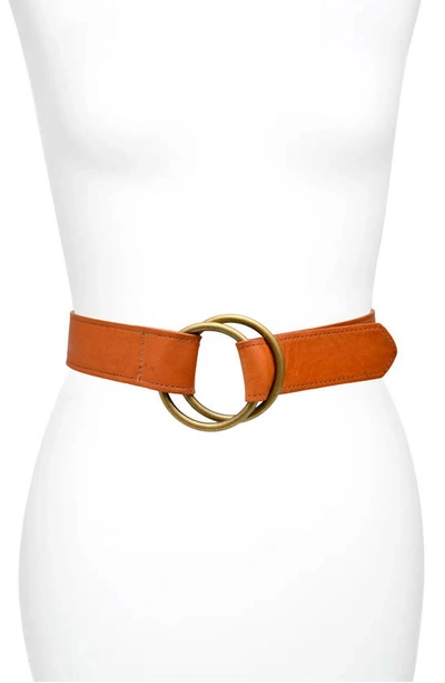 Shop Ada Josie Leather Belt In Cognac