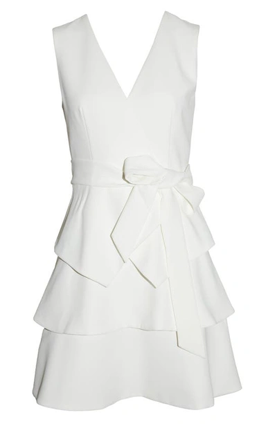 Shop Ted Baker Reinah Tiered Fit & Flare Dress In Ivory