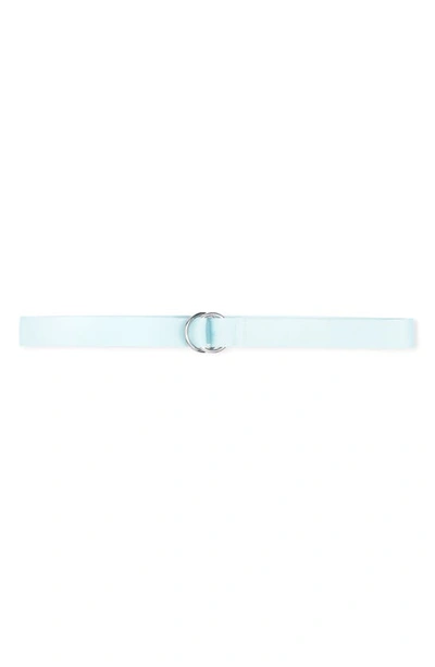 Shop Ganni Webbing Belt In Corydalis Blue