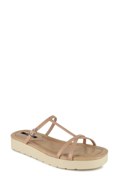 Shop Kensie Dara Slide Sandal In Nude