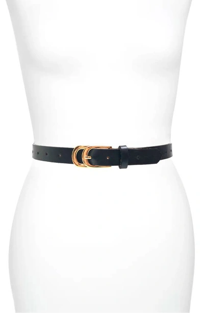Ada Infinity Skinny Leather Belt In Black | ModeSens