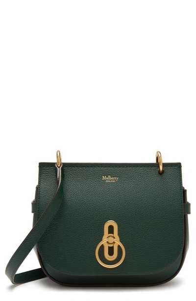 Shop Mulberry Small Amberley Leather Satchel In  Green