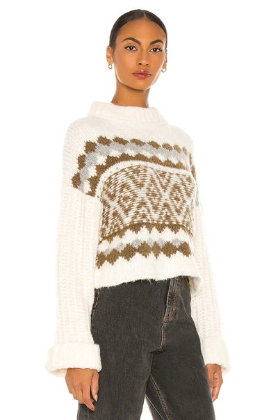 Shop Free People Alpine Pullover In Snowy Forest