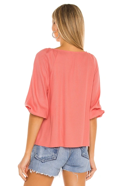 Shop Sanctuary Modern Button Front Top In Sugar Coral