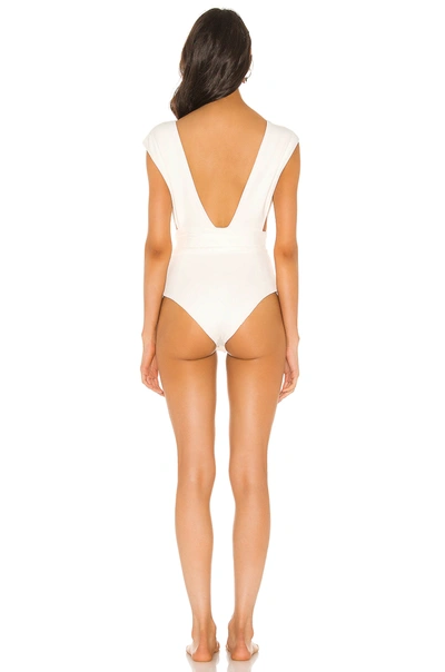 Shop Haight Crepe V One Piece In Off White