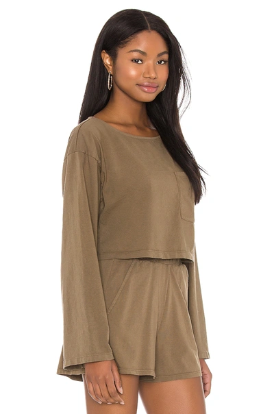 Shop Lovers & Friends Astrid Top In Olive Green