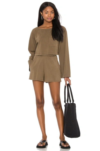 Shop Lovers & Friends Astrid Top In Olive Green