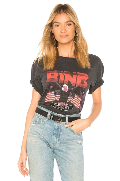 Shop Anine Bing Vintage Bing Tee In Black