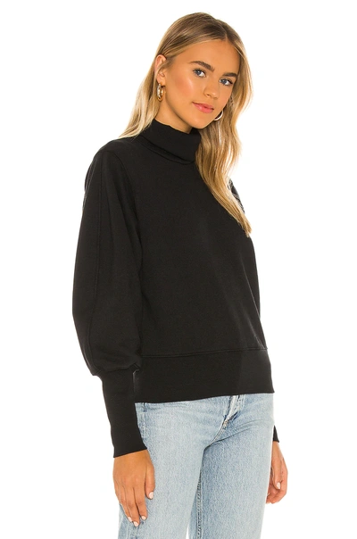 Shop Agolde Extended Rib Sweatshirt In Black