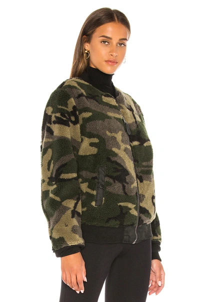 Shop Alpha Industries I-2b Sherpa Flight Jacket In Woodland Camo