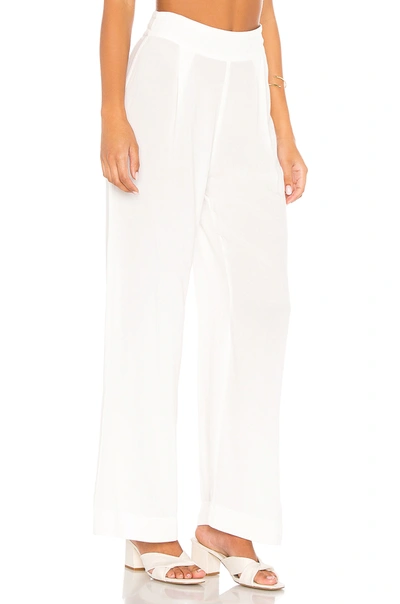 Shop Indah Roma Wide Leg Tuxedo Pant In Bone