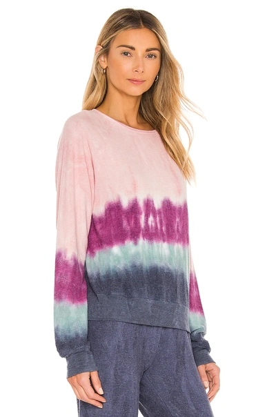 Shop Wildfox Raglan Baggy Beach Sweatshirt In Dip Dye
