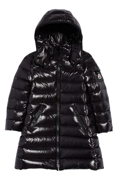 Shop Moncler Kids' Moka Water Resistant Hooded Down Puffer Coat In Black