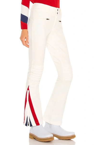 Shop Perfect Moment Chevron Flare Pant In Snow White