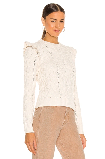 Shop Frame Sofia Sweater In Off White