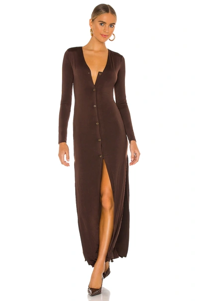 Shop House Of Harlow 1960 X Revolve Mirta Maxi Dress In Chocolate Brown