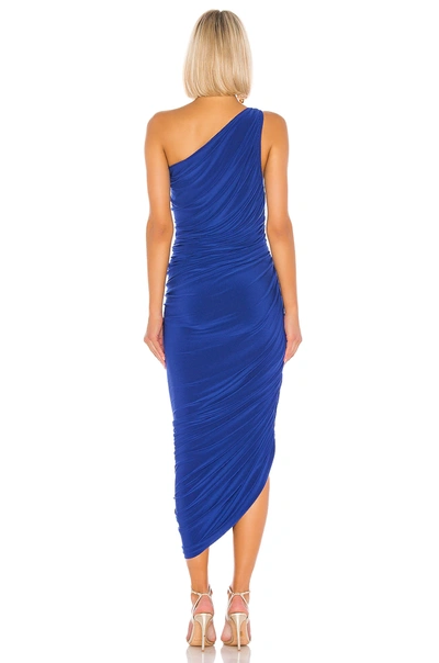 Norma Kamali Diana One-shoulder Maxi Dress In Berry Blue